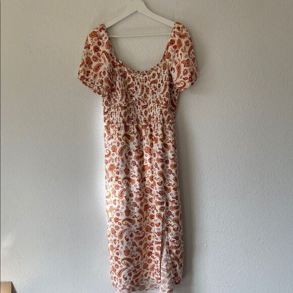 Hollister Paisley Print Smocked Maxi Dress - Picture 1 of 6